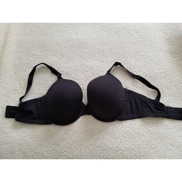 FRUIT OF THE LOOM Black Lightly Lined & Padded, Underwire T-Shirt Bra, US 38DD - Picture 1 of 5